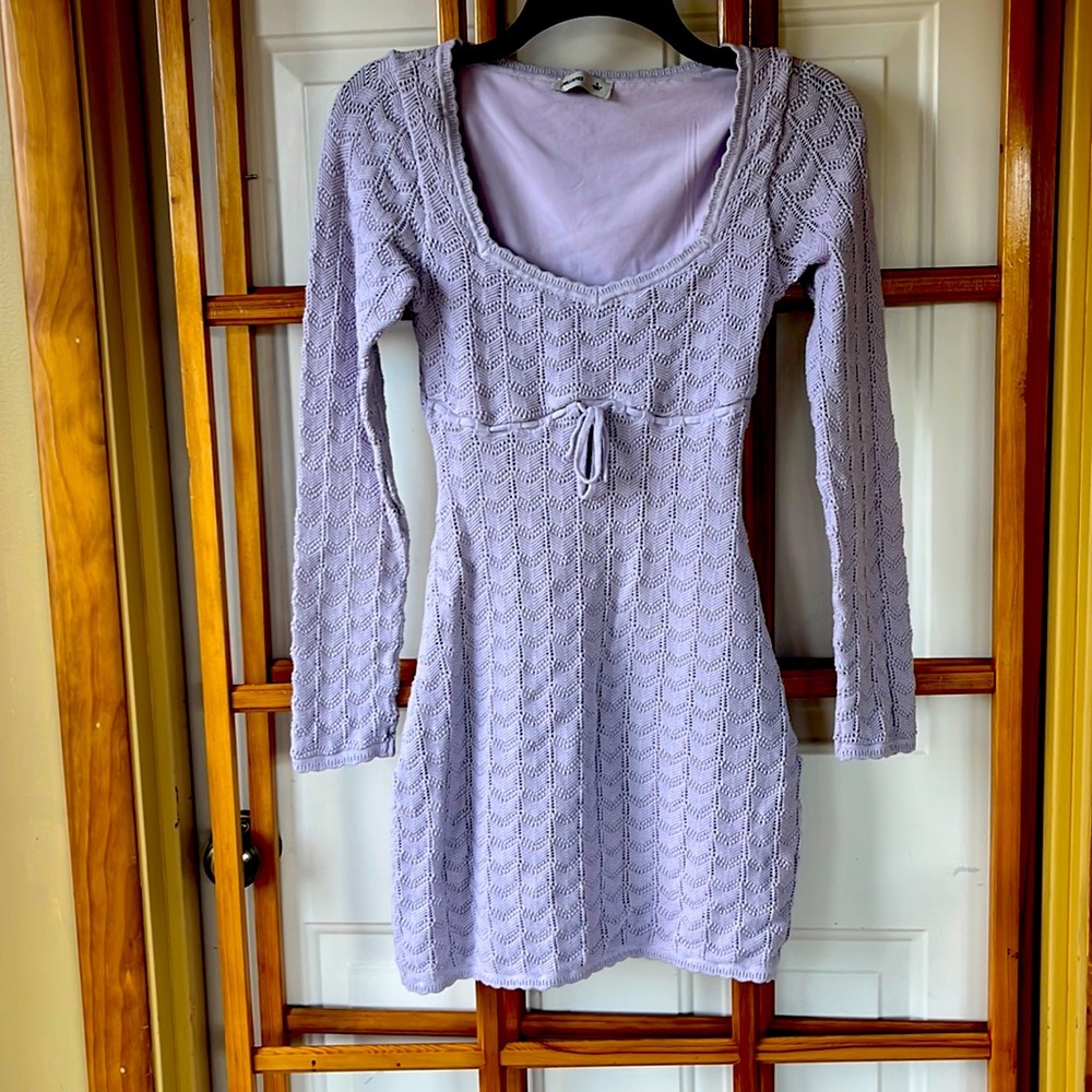 Hollister Lilac Crochet Dress